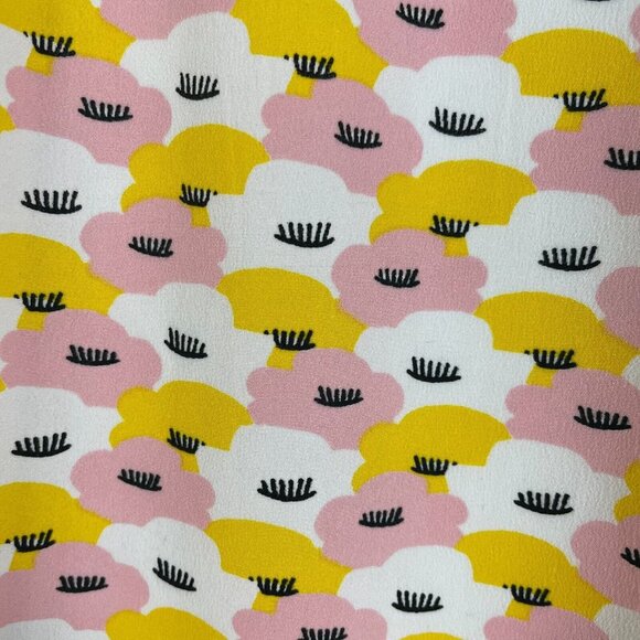 NWT Compania Fantastica Womens Shift Dress Size Small Cute Eyelash Print - Picture 10 of 11